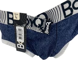 BodyQ Sexy Herenboxer – Comfortabele Herenlingerie in Denim Blauw | Verleidelijk & Stijlvol Ondergoed – Maat S — thumbnail 2