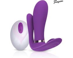 Teazers - Purple Pleaser Vibrator met Afstandsbediening - Oplaadbaar - Waterproof - Vibrators voor Vrouwen - Sex Toys voor Vrouwen - Buttplugs - G-Spot Vibrator - Buttplug Vibrator - Dildo - Paars
