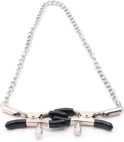 Tepelklem | Tepelklemmen met ketting ca. 32cm | Tepelklem met ketting | Tepelklemmen | Seks speeltje | Kinky seks — thumbnail 2
