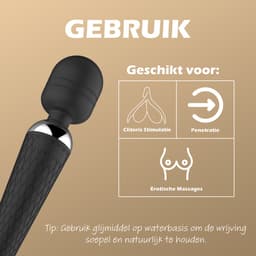 Intimate Desires® - Magic Wand Vibrator - Clitoris Stimulator - 16 Vibraties - Oplaadbaar — thumbnail 3