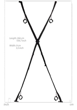 Over de Deur Bondage Kruis - Zwart — thumbnail 11