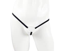 BamBella ® - Sexy Erotische bondage Lingerie Maat S/M onesize Heren onderbroek Zwart mannen