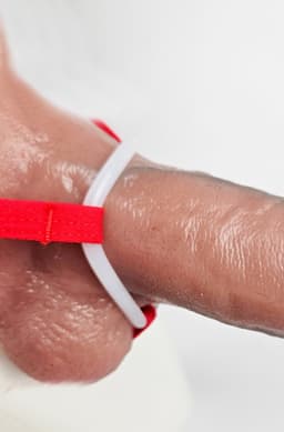 BamBella ® - Sexy Erotische bondage Lingerie Maat L/XL onesize Heren onderbroek Rood mannen — thumbnail 4