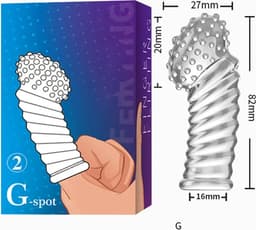G-Spot Vinger sleeve Siliconen NR2 — thumbnail 1