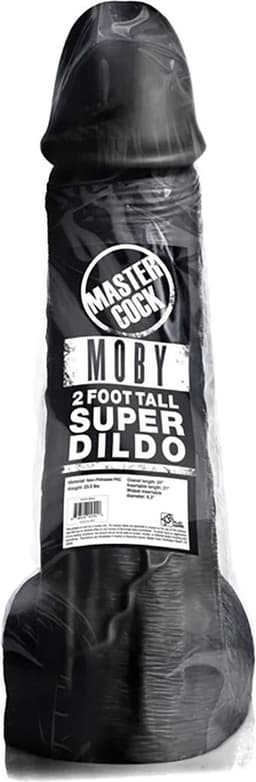 Moby Zwarte Dildo - Extreme Zwarte Dildo - Monster Dildo - 60 cm- ca. 12 kg. - Doorsnede 16 cm. — thumbnail 9