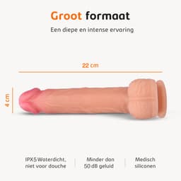 Sensual Desire® Big Willy – Grote Dildo met Zuignap – Stotende Dildo met Afstandsbediening – Anaal Sex Toys voor Mannen & Vrouwen – Extreem Realistisch – Stil & Waterdicht — thumbnail 3
