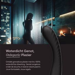 Eva® Arc - Gebogen Design Vibrator - Intense Clitoris & G-spot Stimulator - Spannende Luisterverhalen - Vibrators voor Vrouwen & Koppels - Stijlvolle Dildo - Premium Sex Toys voor Vrouwen - Cadeau voor vrouw - Obsidian Black — thumbnail 7