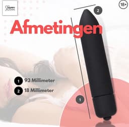 Mini-Vibrator Bullet | Waterdicht | G-Spot | Clitoris stimulator | zwart — thumbnail 2