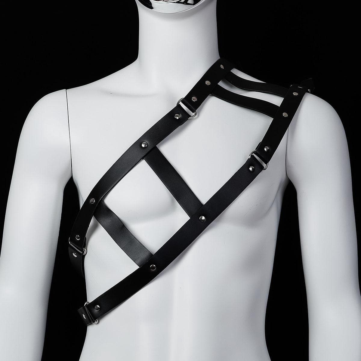 Banoch | Chest gladiator harness Robert - imitatie leren harnas voor man — afbeelding 1