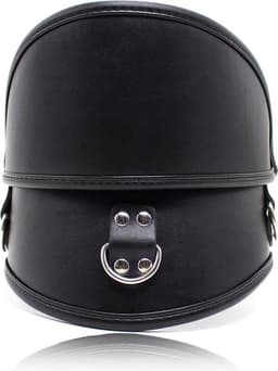 Banoch - Posture collar black extra - pu leer - zwart - bdsm — thumbnail 10