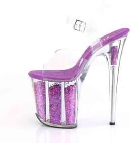 Pleaser - FLAMINGO-800-24 Plateau Laarzen, Paaldans schoenen - Paaldans schoenen - 40 Shoes - Zwart — thumbnail 4