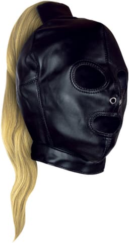 Mask met Blonde Ponytail - Zwart — thumbnail 13
