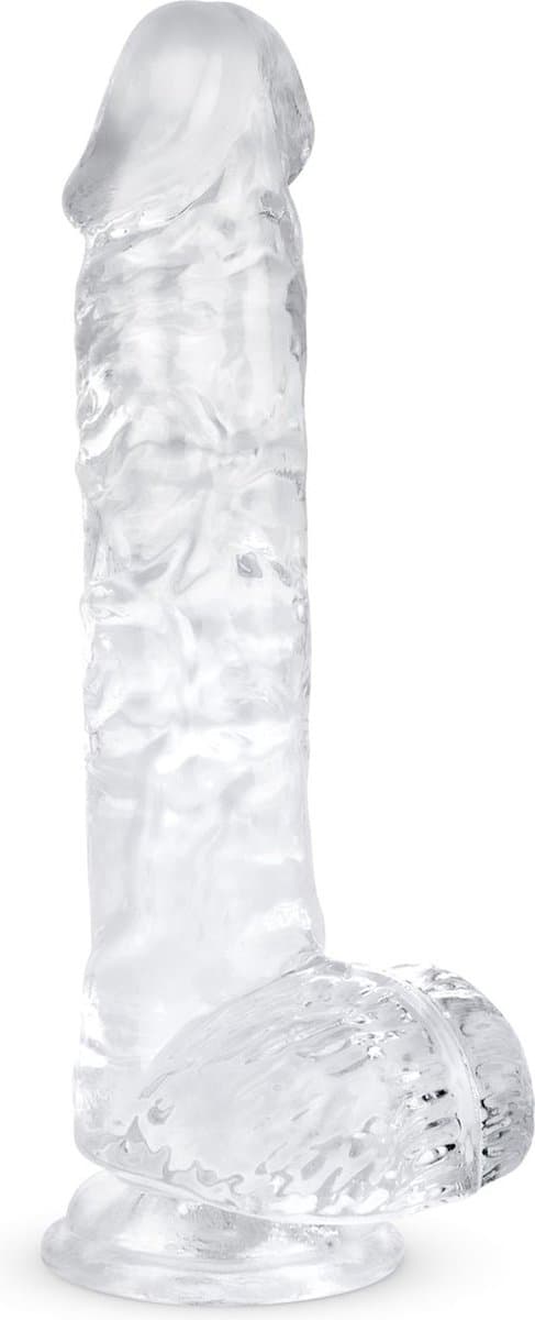 Jelly Dildo met Ballen - 13,5 cm — afbeelding 1