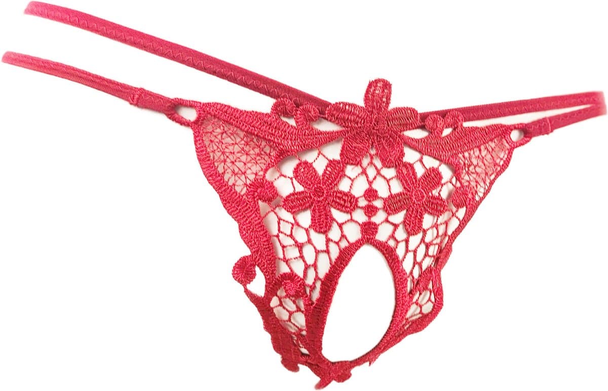 BamBella ® - String Kruisloos - One size - Sexy Rood Erotische onderbroek Heren — afbeelding 1