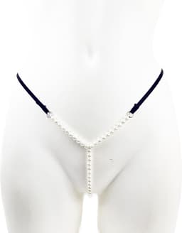 BamBella ® - String Kruisloos - One size - Sexy Zwart Erotische onderbroek dames — thumbnail 1