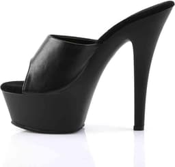 Pleaser - KISS201 Muiltjes - Paaldans schoenen - 42 Shoes - Zwart — thumbnail 3