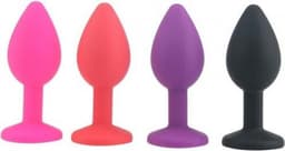 Gemstone Buttplug - Voor Beginners - Diamond Black — thumbnail 2