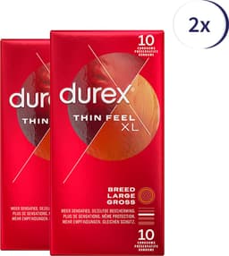 Durex Condooms Thin Feel XL 10st - 2 Stuks - Voordeelverpakking — thumbnail 1