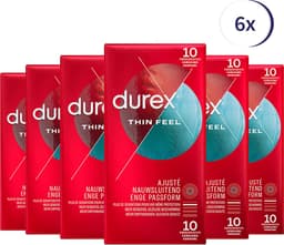 Durex Condooms Thin Feel Close Fit 10st - 6 Stuks - Voordeelverpakking — thumbnail 1