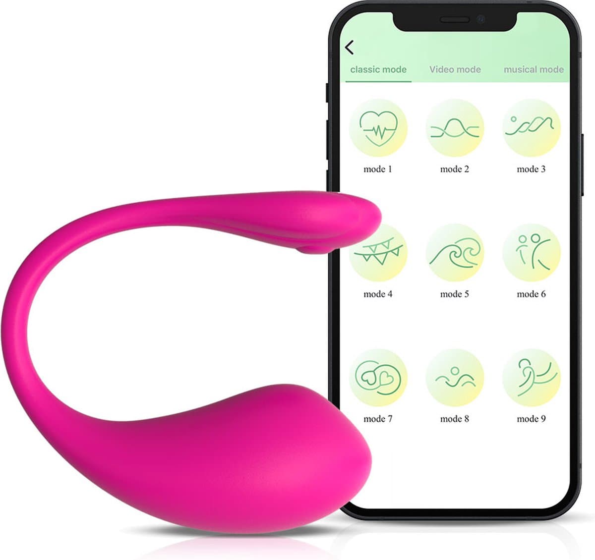 Vibrerend Tril Ei met App - Vibrators voor vrouwen - 18+ - Sex toys en Vibrators voor Koppels en Vrouwen – Unisex - Vibrator met app control - Dildo - Waterdicht – USB-oplaadbaar- Vibrator voor koppels – Clitoris stimulator — afbeelding 1