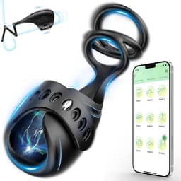 Daity Cockring Vibrerend – Oplaadbare Penisvibrator en Masturbator – Waterdicht en Comfortabel – Voor Mannen – Seksspeeltjes met App Afstandsbediening — thumbnail 1
