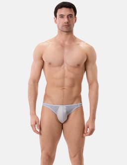 Barcode Berlin Reigi Brief Bluebeige - MAAT S - Erotisch Heren Ondergoed - Slip voor Man - Sexy mannen Slip — thumbnail 4