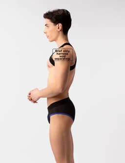 Barcode Berlin Mesh Brief Sicile Black-Blue - MAAT S - Erotisch Heren Ondergoed - Slip voor Man - Sexy mannen Slip — thumbnail 3