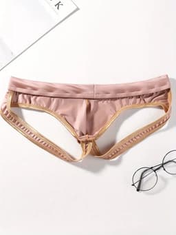Sexy Ice Silky Jockstrap - Rosé Goud - Zijdezachte Stretch - Maat L | LS060 — thumbnail 2