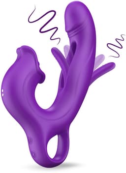 Ivy Lux Amelia - Likkende Vibrator - Rabbit Vibrator – G-spot & Clitoris Stimulator – 49 standen (7+7) - Vibrator voor vrouwen - Sex toys voor Vrouwen – Waterdicht – USB oplaadbaar – Vibrator voor koppels — thumbnail 1