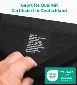 Kemes Boxershorts voor heren, 10 stuks, katoen, zwart, onderbroeken, ademend, ondergoed voor heren — thumbnail 3