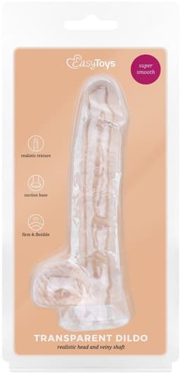 Jelly Dildo met Ballen - 13,5 cm — thumbnail 6