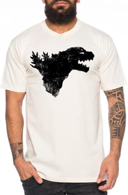 Kaiju Monster T-Shirt voor Heren met Japanse Kanji Opdruk — thumbnail 5