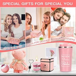 GEEKEO Vrouwen Cadeauset, Verjaardag voor haar, Unieke Moeder Beste Vriend, Get Well Soon Vrouwen, SPA Ontspannen Verwennen Gift Set Haar Vriendin Vrouw Zus, Roze (LH001) — thumbnail 2