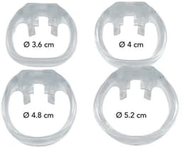 Peniskooi Clear Control Cock Cage Regular - Kuisheidskooi - Transparant - BDSM - 4 Maten Cockringen — thumbnail 5