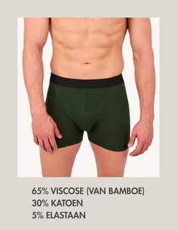 Set van 3 bamboe herenonderbroeken - Zacht, ademend en stretchable ondergoed in zwart — thumbnail 4