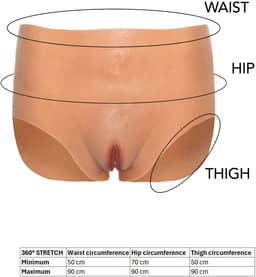 Hidden Desire - Alter Ego Open Vagina Brief High Waist Flesh — thumbnail 2