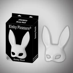 Kinky Pleasure - Bunny Mask - white - Bunny Ears - Kp02 - Fun Fetish product - Party outfit - One size fits all - gave groot Formaat Cadeaubox - ideaal om te geven of te krijgen - - BR121 - Power Escorts — thumbnail 1