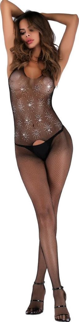 Body Pleasure Glitter Bodystocking – Maat S/M – Luxe Cadeaubox – TL136 — thumbnail 4