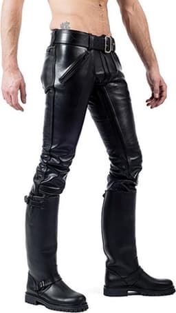 Mister B Leather FXXXer Jeans All Black 31 — thumbnail 2
