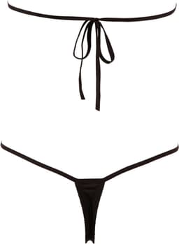 Mandy Mystery Lingerie –  Body Halter Model met Strass Steentjes voor Passievolle Uitstraling – One Size - Zwart — thumbnail 3