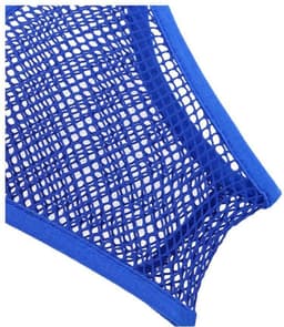 Visnet BH Blauw |Sexy Crop Top | U Hals | Doorzichtig | See Thru — thumbnail 4