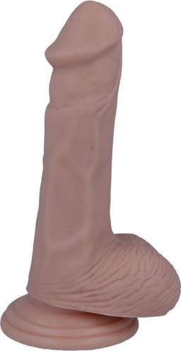 Mr. Intense - dildo - dildo vibrator - dildo vrouwen - dildo mannen - dildo anaal - dildo xxl  - beige - flexibel - 16,5cm Ø 3,5cm / sex / erotiek toys — thumbnail 2