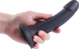 Banoch | Dildo Claes - zwart | siliconen met sterke zuignap | 17 cm lang | Ø 3,4 cm | flexibel — thumbnail 5