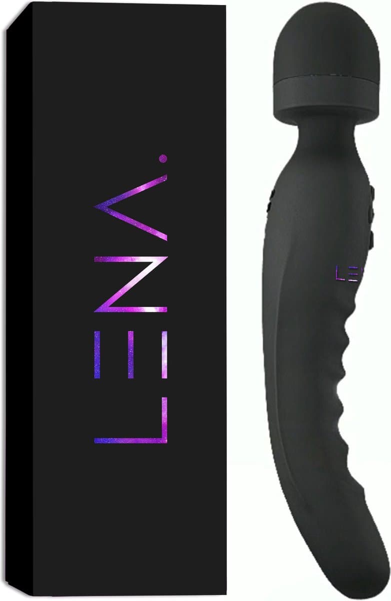 Lena 2-in-1 Vibrator - Clitoris & G-spot Stimulator - Vibrators voor Vrouwen – Magic Wand – Dildo – Seks Toys voor Vrouwen en Koppels - Waterdicht & Stil – Seksspeeltjes – Zwart — afbeelding 1