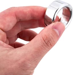 Banoch - Glansring Thick Ø 26 mm - brede metalen eikelring - cockring — thumbnail 3