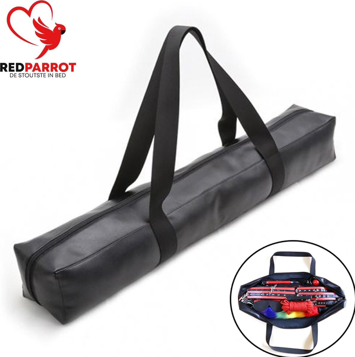 Speciale tas voor seks spullen - BDSM en SM toys - Discreet - Leder - Feest — afbeelding 1