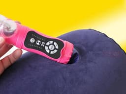 Inflatable Position Master sex kussen - blauw - voor wand vibrator - Prolink Novelties® — thumbnail 4