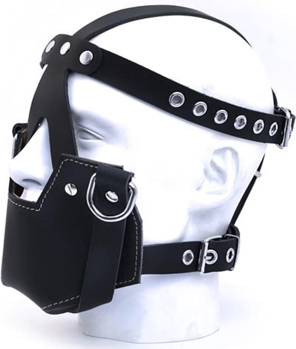Mister b leren muilkorf masker — afbeelding 1