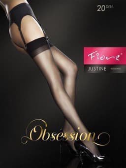 JUSTINE Stockings 20 den - Black — thumbnail 3