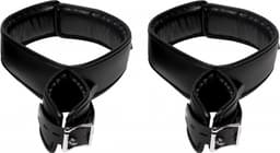 Shots - Ouch! OU897BLK - Hand and Thigh Cuffs Set - Black OS — thumbnail 2
